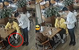 Nam nhân viên ngơ ngác trước vị khách phản xạ như người nhện