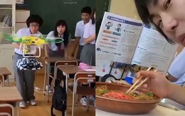 Cách học sinh Nhật Bản ăn vụng trong giờ học