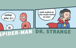 Spider-man đi khám bệnh mùa mưa