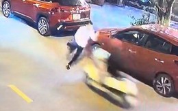 Nam thanh niên chạy nhảy nhí nhố gây tai nạn cho cô gái