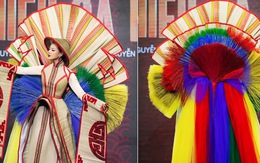 Chiếu Cà Mau, bánh tráng thắng National Costume ở Hoa hậu Hoàn vũ