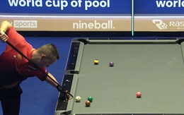 Cơ thủ quê 1 cục với cú sút tê hụt ở chung kết World Cup pool 9 bi