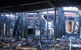 Hỏa hoạn thiêu rụi đền Độc Lôi Sơn ở Nghệ An