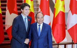 Đón chính thức Thủ tướng Canada tại Phủ Chủ tịch