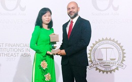 Vietcombank nhận giải thưởng 'Ngân hàng tốt nhất Việt Nam' năm 2017