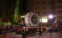 Di chuyển robot TBM để khoan hầm metro phía tây