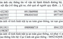 Công bố 12 số điện thoại đường dây nóng giao thông dịp tết Dương lịch