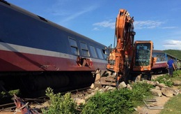 Đường sắt tê liệt sau tai nạn tàu SE3 bị trật bánh
