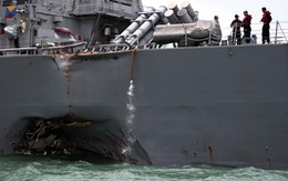 Singapore: Tàu USS John McCain không gửi tín hiệu AIS