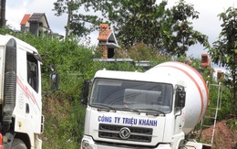 Làm trạm trộn bê tông ngay trong nghĩa trang