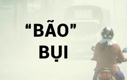 'Bão' bụi tấn công người đi đường