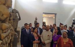 Tổng thống Ấn Độ thăm Bảo tàng điêu khắc Chăm