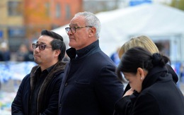 HLV Ranieri xúc động khi đến viếng cố chủ tịch Vichai