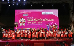 Đông đảo trẻ em tham gia Festival Trạng Nguyên Tiếng Anh