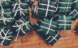 Mạng xã hội dập dìu ảnh gia đình gói bánh chưng