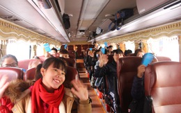 Chuyến xe miễn phí đưa sinh viên Hà Nội về quê