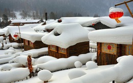 Ngôi làng tuyết trắng đẹp như trong cổ tích ở Cáp Nhĩ Tân