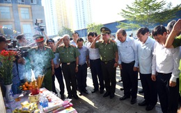 Phó thủ tướng Trương Hòa Bình thăm nạn nhân vụ cháy chung cư Carina