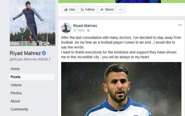 Tiền vệ Mahrez dùng Facebook thông báo giải nghệ?