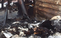 Hai người mắc kẹt, chết trong cabin xe container bốc cháy
