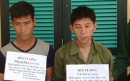 Bắt hai người Lào với 5 bánh heroin và gần 27.000 viên ma túy