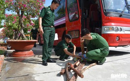 Xe khách chở 3.200kg gỗ trắc từ Campuchia về Việt Nam