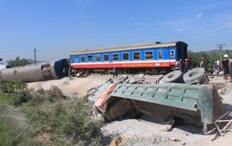 Đã thông đường sắt qua Thanh Hóa sau tai nạn lật tàu