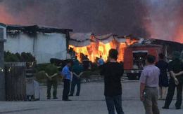 Cháy trong khu công nghiệp ở Phú Thọ, 3 nhà xưởng bị thiêu rụi