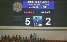 Đội đầu bảng Hà Nội thảm bại khó tin trên sân Thống Nhất