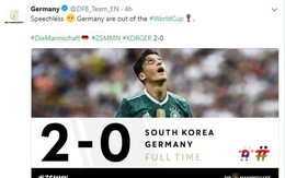 Tuyển Đức 'thống trị' mạng xã hội sau khi bị loại khỏi World Cup