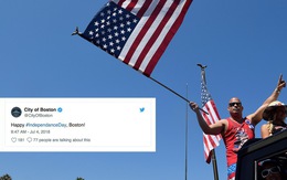 Twitter sai chính tả trong mã chủ đề mừng quốc khánh Mỹ