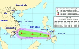 Áp thấp nhiệt đới sắp thành bão đang tiến dần vào Biển Đông