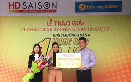 Còn một tuần để trúng 10 lượng vàng từ HD SAISON