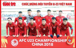 Báo Tuổi Trẻ tặng chuyên trang và poster hình đội U23 Việt Nam