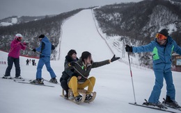 Khu trượt tuyết siêu sang của ông Kim mở cửa cho VĐV Hàn