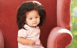 Bé gái Nhật 1 tuổi gây bão mạng với mái tóc 'bờm sư tử'