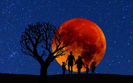 ‘Siêu trăng máu’ xuất hiện chào năm mới