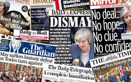 Báo Anh chỉ trích bà May sau 'thảm họa' dự thảo Brexit