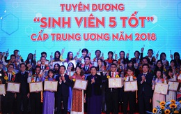 Năm 2018 đạt kỷ lục số lượng 'Sinh viên 5 tốt'