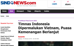 Báo Indonesia 'vùi dập' đội nhà tơi tả
