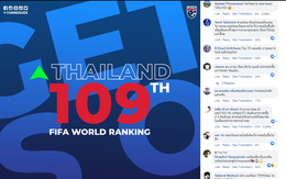 Tăng hạng, CĐV Thái Lan đòi thắng tiếp để... kịp Việt Nam trong 'top 100'