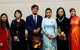 Bà Lê Hoàng Diệp Thảo đến Busan ra mắt Hiệp hội phát triển điện ảnh Việt