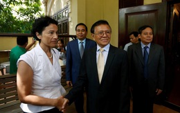 Lãnh đạo đối lập Campuchia Kem Sokha gặp đại sứ Pháp Eva Nguyen Binh