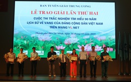 Trao giải lần 2 cuộc thi tìm hiểu 90 năm lịch sử vẻ vang của Đảng Cộng sản Việt Nam