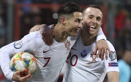 Ronaldo ghi bàn thứ 99 giúp Bồ Đào Nha đoạt vé dự Euro 2020