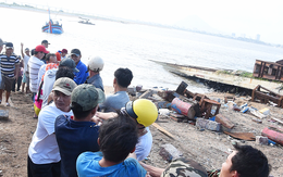 Hàng trăm người giải cứu tàu cá xa bờ mắc cạn suýt chìm