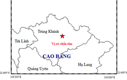 Động đất 4,7 độ Richter vừa xảy ra tại Cao Bằng vào sáng nay 28-11