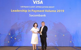 Thẻ Sacombank Visa tiếp tục dẫn đầu thị trường Việt Nam năm 2019