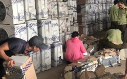 Hàng trăm bộ máy lạnh cũ nghi nhập lậu từ Campuchia về TP.HCM gia công bán lại