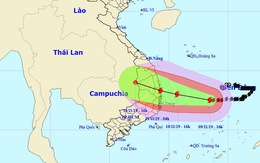 Bão số 6 chỉ còn cách Quảng Ngãi, Khánh Hòa 450km